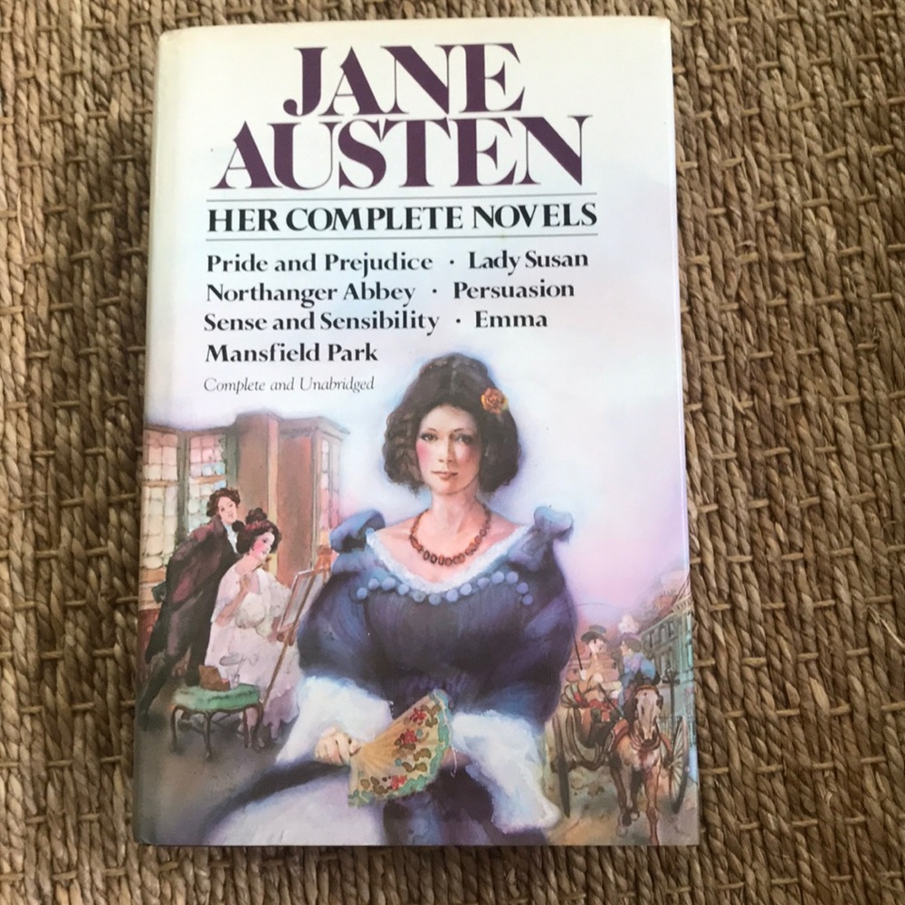 Jane Austin’s complete Novels in hardcover.